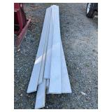 12- 12ft treated painted white on 1 side boards