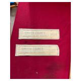 2 Consecutive Smyth County License Plate Toppers