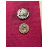 2 Jefferson Medical School Vintage Medals