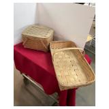 2 Antique Split Oak Baskets