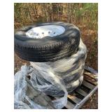 T9 Set of 4 16ï¿½ 8 Lug Trailer Tires