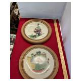 Framed Norman Rockwell Plates