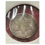 1851-O 3 Cent Piece