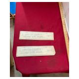 2 Consecutive Smyth County License Plate Topper