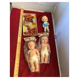Vintage Childrenï¿½s Toys and Bottles Lot