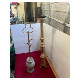 Vintage Modern Art Flower and Candleholder