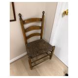 Antique Primitive Ladderback Chair