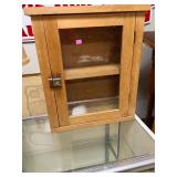 Primitive Wall Curio Cabinet Case