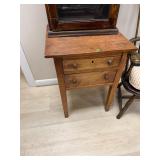 Primitive Two Drawer Stand Table