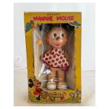 Vintage Minnie Mouse Soft Vinyl Doll in Box