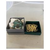 Virginia Metalcrafters Brass Frog and Ornaments