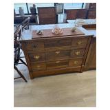 Antique Oak 3 Drawer Dresser