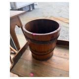 Antique C &D Railroad Wooden Bucket