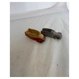 2 Vintage Rubber Toy Cars