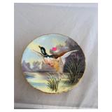 Signed Hand Painted Limoges France Porcelain Duck