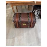 Antique S &T TH Hunt Saddlemakers Trunk