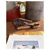 Copper Finish Cast Iron Airplane Doorstop