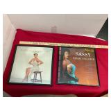 2 Vintage Framed Records