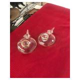 2 Pheasant Candle Holders