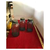 3 Quart Blue Ball Mason Jars