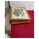 5 Vintage Framed Wall Hangings