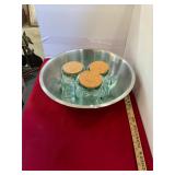 3 Canisters & Stainless Mixing Bowl