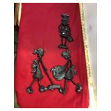 3 Vintage Iron Wall Hangings