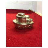 Vintage Metal Piggy Bank Boat