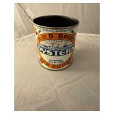 H and B Brand Crisfield MD Pint Oyster Can
