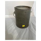 Antique Half Gallon Bail Handle  Oyster Can