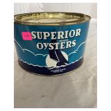 Superior Brand Dover DEL Half Gallon Oyster Can