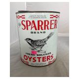 Sparrer Hampton Va Gallon Oyster Can