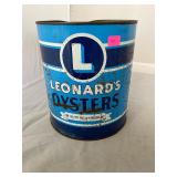 Leonards Oysters Gallon Can