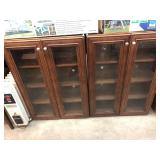 Pair of Glass Front Cabinets