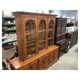 Large 2 Piece Ethan Allen China Cabinet