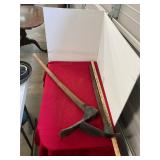 2 Antique Forged Farm Tools Adze