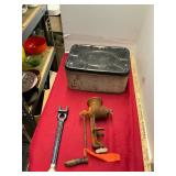 Vintage Bread Box and Kitchen Tools