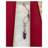 Sterling Gemstone Necklace