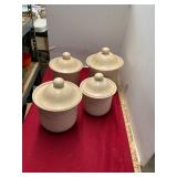 4 Pfaltzgraff Canisters