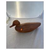 Heavy Wooden Carved Duck