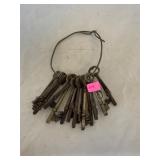 Lot of  Antique Skeletons Keys