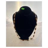 14k Gold Tigers Eye Necklace