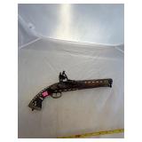 Antique Indo-Persian Inlaid Flintlock Pistol