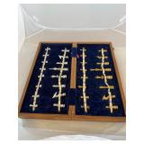 Vintage Chess Set Pieces and Board