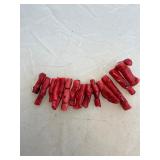 Red Coral Branch Chunky Necklace Beads