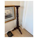 Intricate Carved Wooden Plant Fern Stand