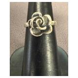 Sterling Flower Ring