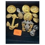 Vintage Military Pins Lot