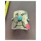 Turquoise Native American Cuff Bracelet
