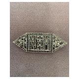 Art Deco Sterling Rhinestone Pin